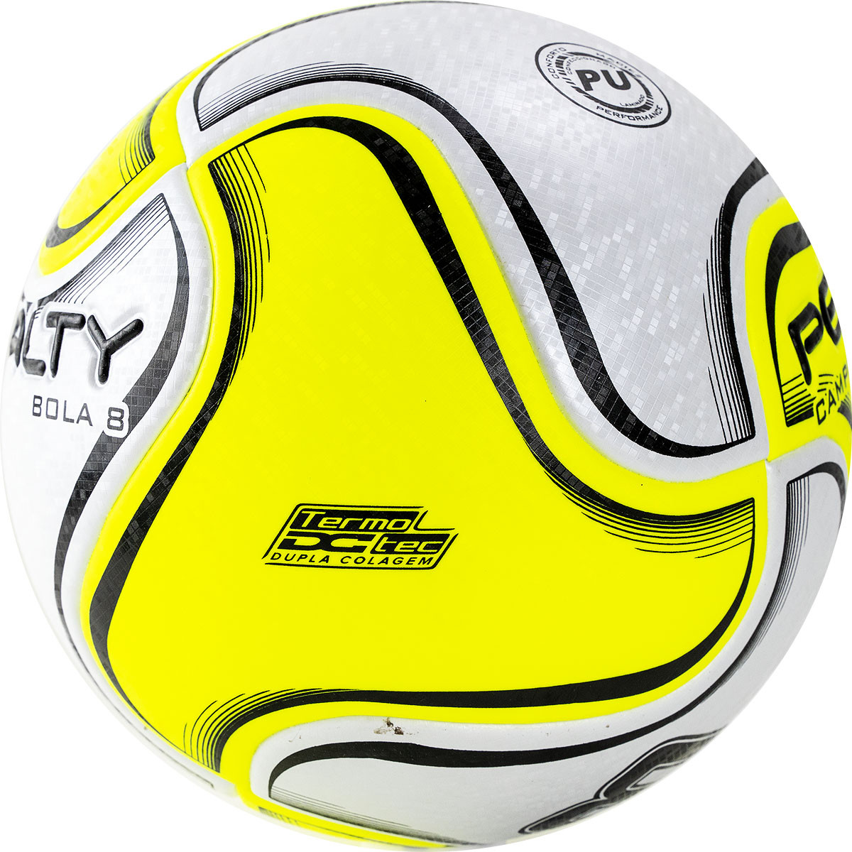 Мяч футб. PENALTY BOLA CAMPO 8 X, арт.5212851880-U, р.5, PU, термосшивка, бел-желт