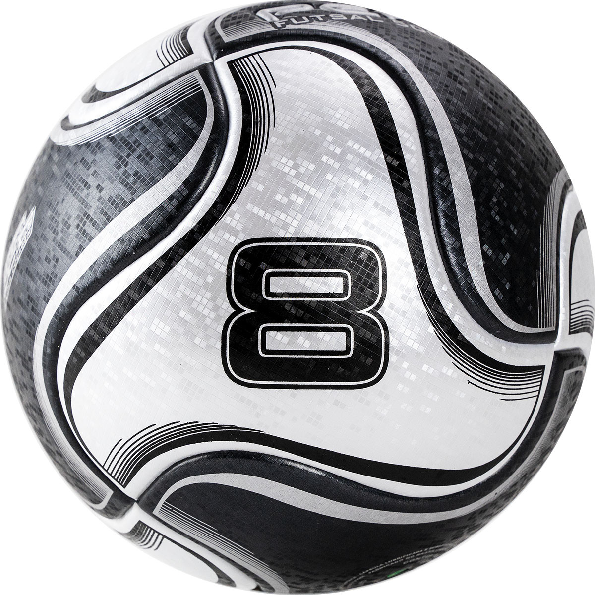 Мяч футзал. PENALTY BOLA FUTSAL 8 X, арт.5212861110-U, р.4, PU, термосшивка, черно-бел