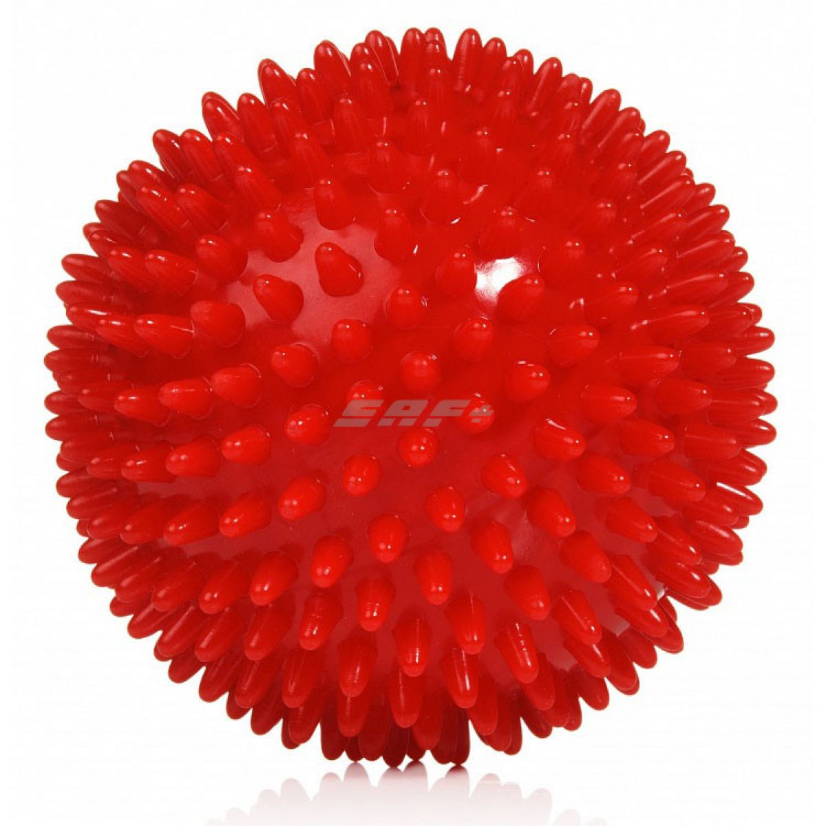 Мяч массажный, арт. L0109, диам. 9 см, поливинилхлорид, красный