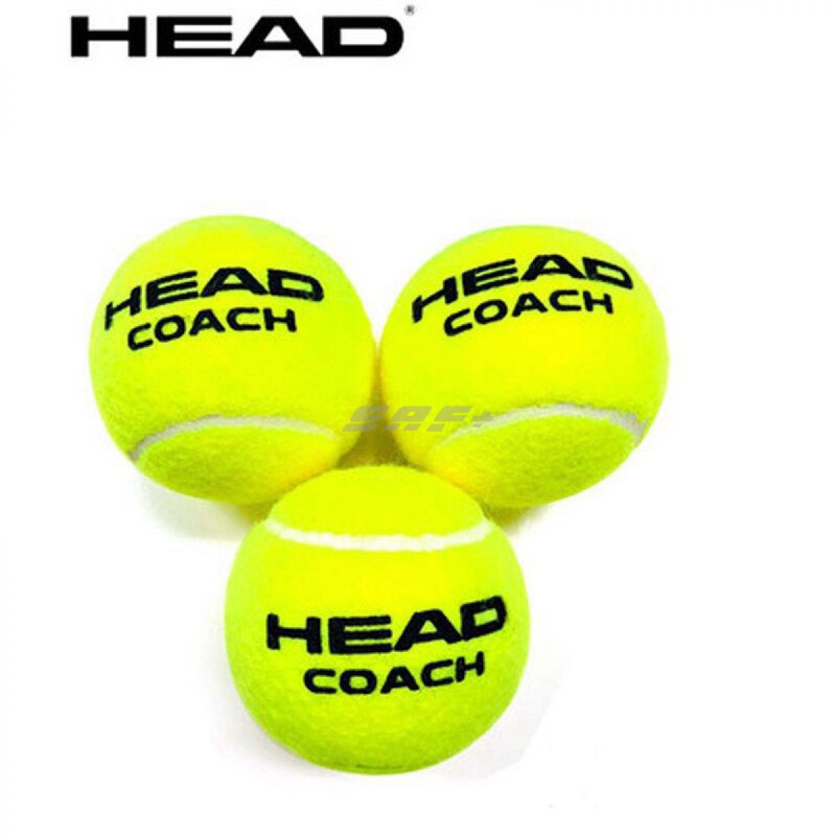 Мяч теннисный HEAD Coach,арт.578330, уп.72 шт, сукно, нат.резина, желтый