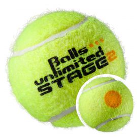 Мяч теннисный детский Balls Unlimited Stage 2 Orange, арт.BUST212ER,уп.12шт, фетр,нат.резина,жел-орж
