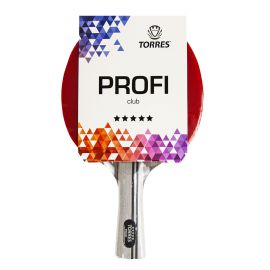 Ракетка для н/т TORRES Profi 5*, арт.TT21009, для спортсменов, накладка 2,0 мм, конич. ручка
