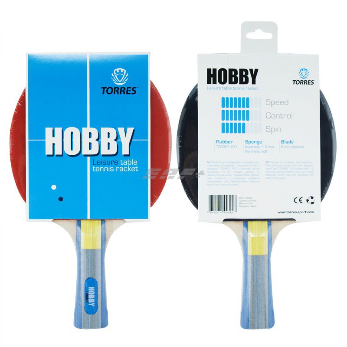 Ракетка для настольного тенниса TORRES Hobby